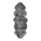 Homeroots 2 x 2 x 6 in. New Zealand Double Sheepskin Rug Grey 293192 - alternate 1